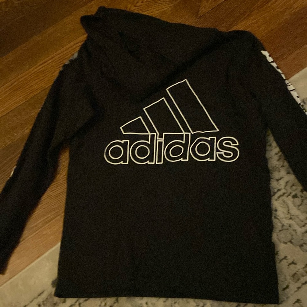 Adidas long sleeve hooded shirt
